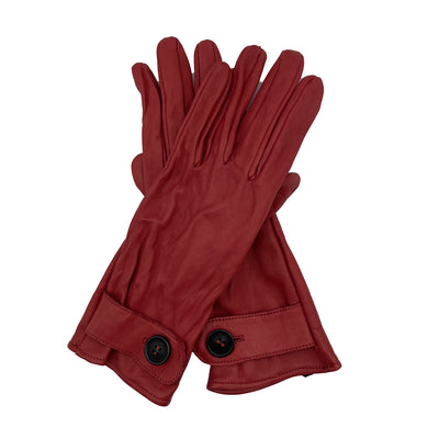 LEATHER BUTTON TAB GLOVE