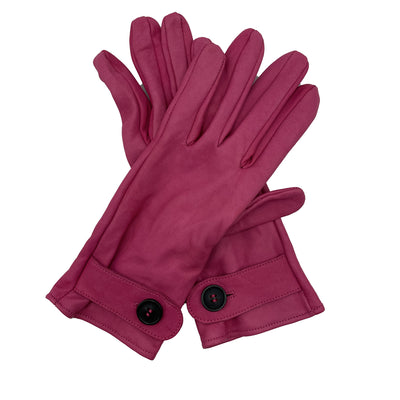 LEATHER BUTTON TAB GLOVE
