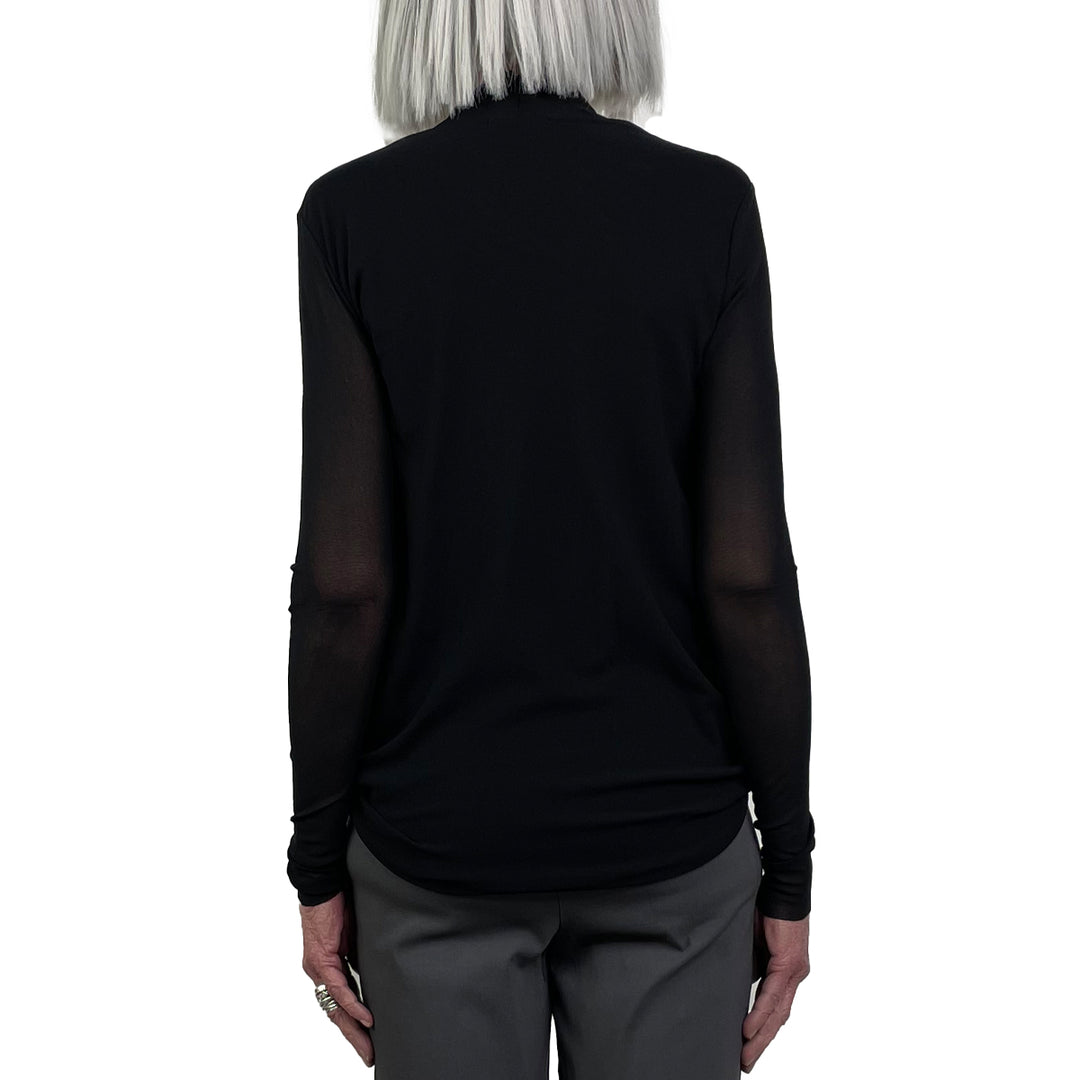 ASYMMETRIC SURPLICE TUNIC