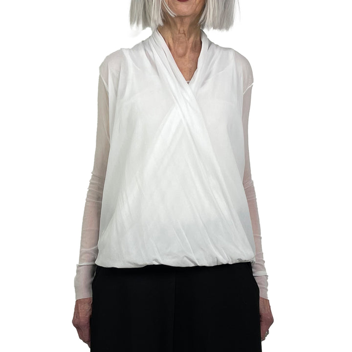 ASYMMETRIC SURPLIS TUNIC