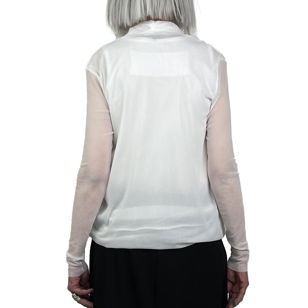 ASYMMETRIC SURPLICE TUNIC