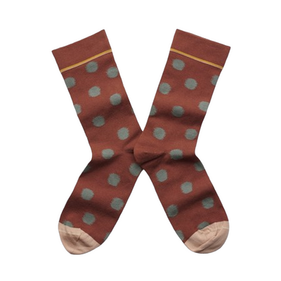 SEPIA POLKA DOT SOCKS