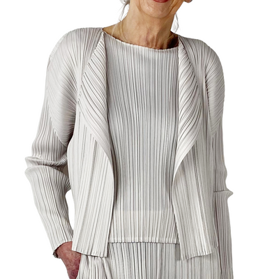 MELLOW PLEATS CARDIGAN
