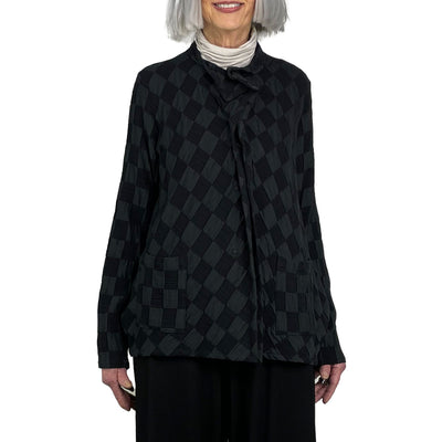 TEXTURED SQUARES JACKET
