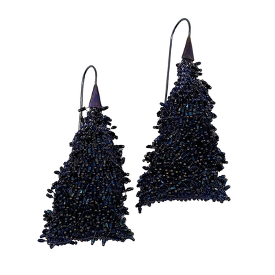 BETELGEUSE TRIANGLE EARRINGS - BLACK