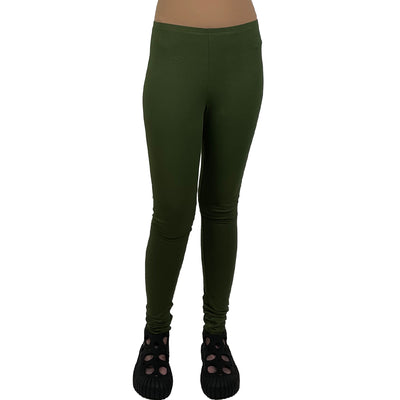 SOLID COTTON LEGGINGS
