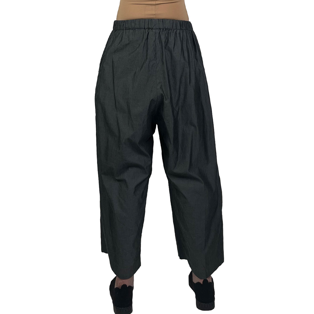 WIDE LEG COTTON PANT