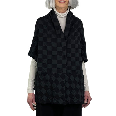 TEXTURED SQUARES VEST
