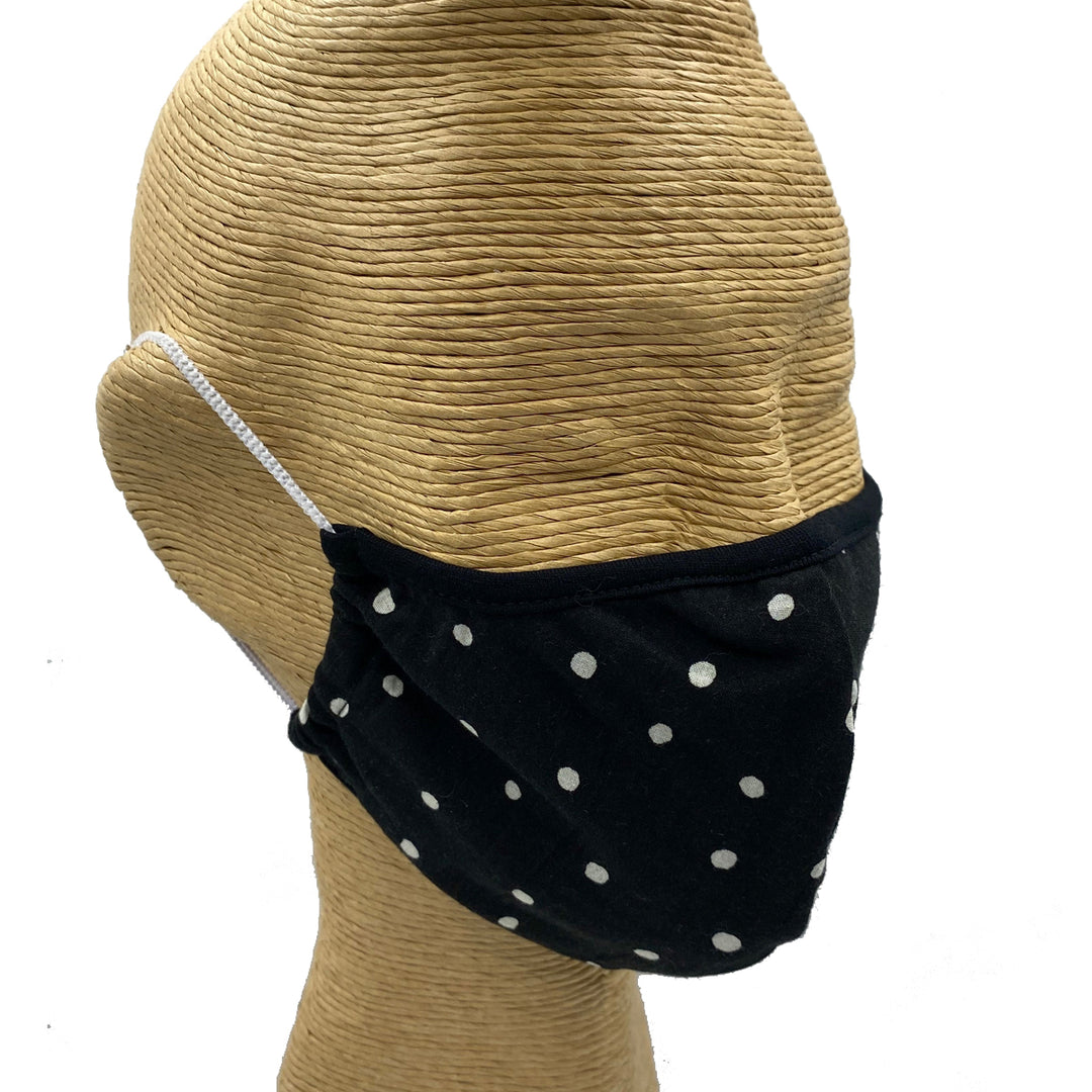 PIN DOT FITTED FACE MASK