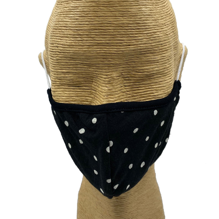 PIN DOT FITTED FACE MASK