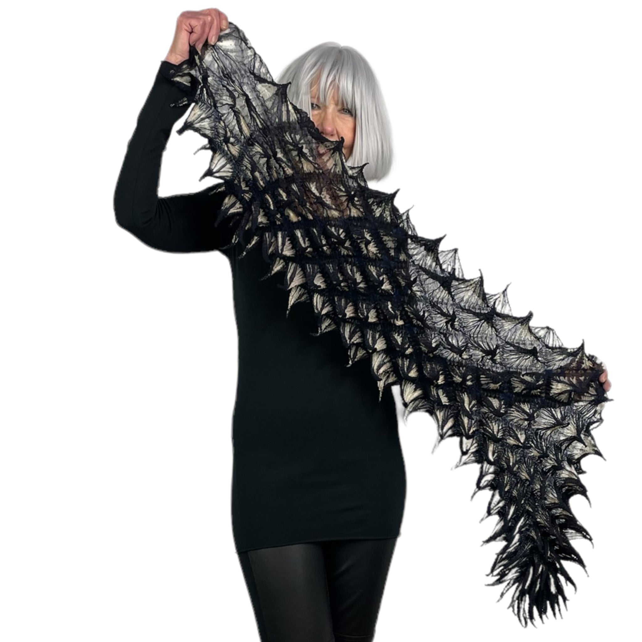LARGE BAI SHIBORI LONG SCARF – MIO