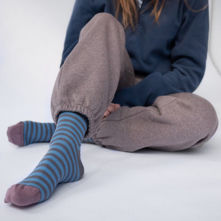 STRIPE SOCKS - PEPPER